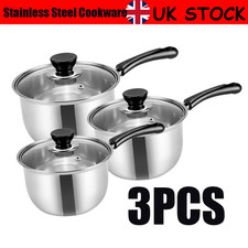 Set of 3 Non Stick Stainless