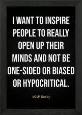 Quotes Asap Rocky Framed Wall