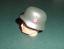 1/6 scale German ww2 SS Helmet - metal -  for Dragon, Action Man etc 12" figure