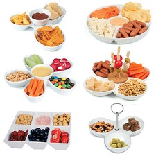 Assorted Snack Dish Porcelain Ceramic Serving Tray Dip Bowl Appetizer Condiment