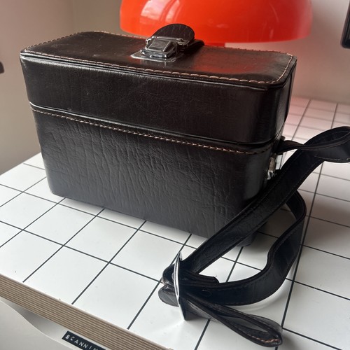 Vintage camera case brown - camera,