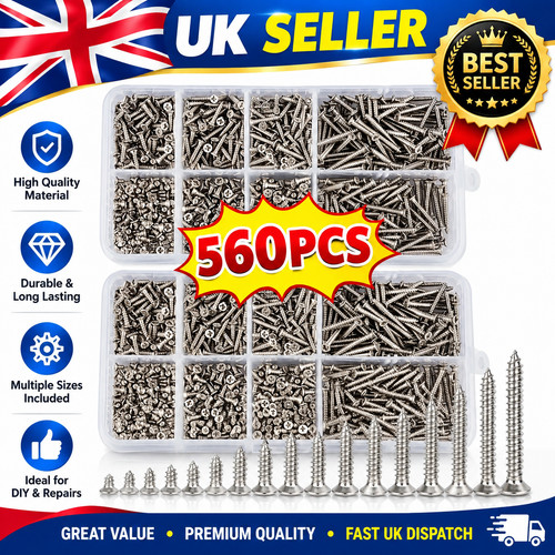 560pcs self taping wood - 560pcs, screws