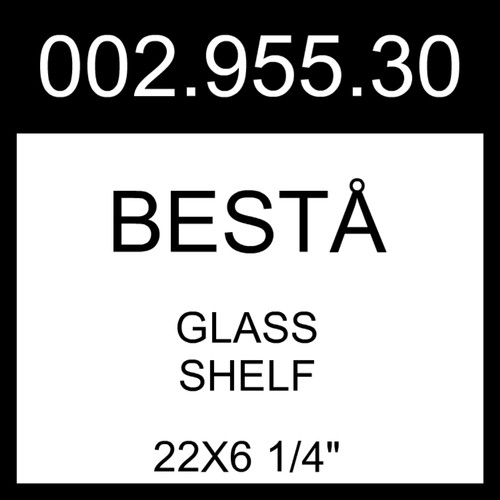 Ikea besta bestå glass - besta, shelf