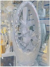 H80cm Silver Ceramic Oval