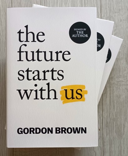 Signed the future starts - future, with