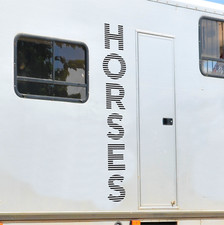 x2 HORSES DECALS- Vertical