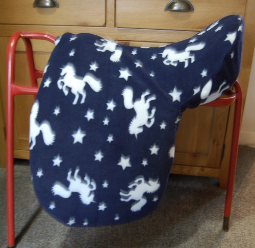 Fleece saddle cover designed - fleece,