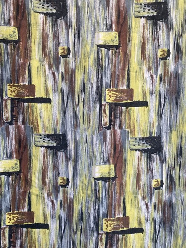 Vintage abstract barkcloth - vintage,