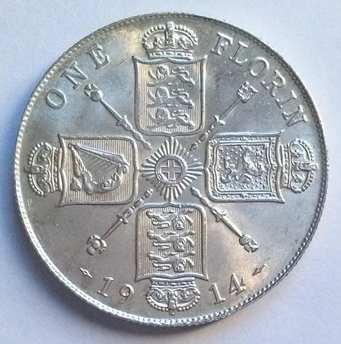 1914 florin coin george - 1914,