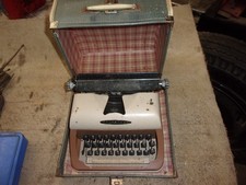 Vintage Challenge Typewriter With  Original Case spares/resto/rustic  decor