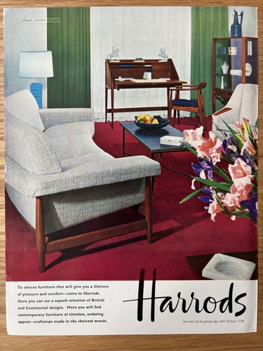 Harrods advert 1960 - advert, 1960's