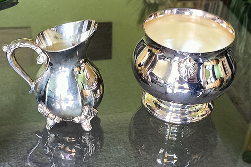 Viners silver plated sugar - silver-plated,
