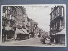 Vintage Postcard TEWKESBURY High Street Edwardian RP Photograph Boots Chemist