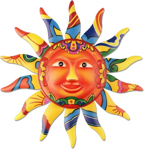 Yiya metal sun wall art - sun, decor