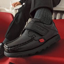 Kickers Boys Shoe Black Easy