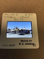 1985 SEPECAT Jaguar E E37 EC/7 British Fighter Jet Kodachrome 35mm Slide# 38