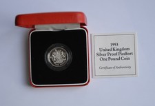 1993 £1 Silver Proof Piedfort