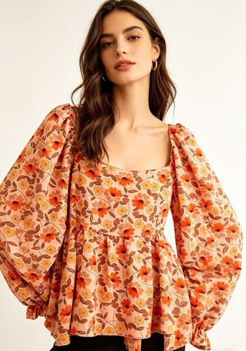 Floral bardot top - bardot, top.