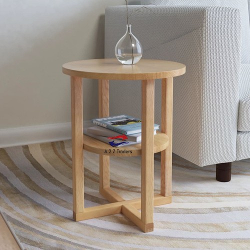Small oak side coffee table - small,