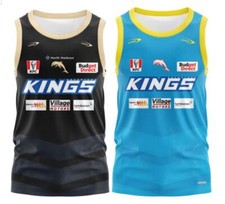 RUGBY RETRO TRAINING SINGLET MEN's DOLPHINS VEST JERSEY S-5XL NRL