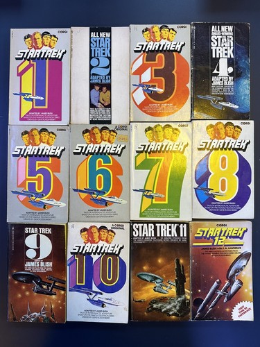 Star trek novels - 1-12, corgi