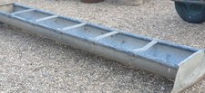 Vintage Galvanise Curved Trough Garden Planter Farm