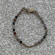 Azuni  Faceted Multicoloured Tourmaline Bead 7 Inch Bracelet