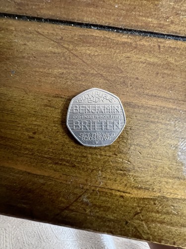 Rare benjamin britten 50p - benjamin,