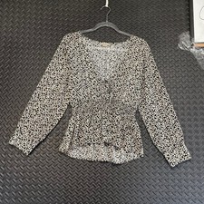 Anama Black White Floral Long