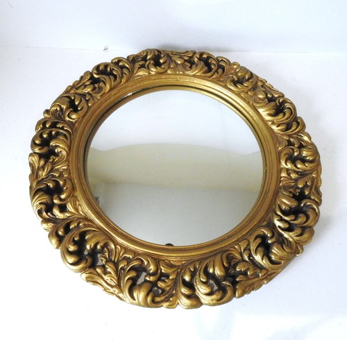 Vintage gold ornate convex - vintage,
