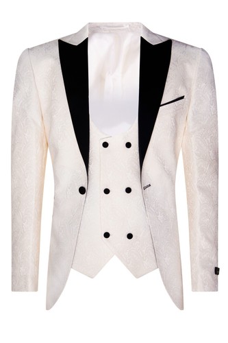 Mens beige tuxedo - mens, blazer