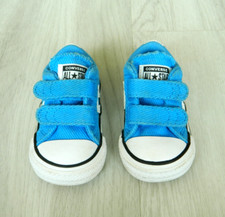 Converse Star Player 2V Baby Toddler Boys Trainers Blue Size Infants 3 / 19