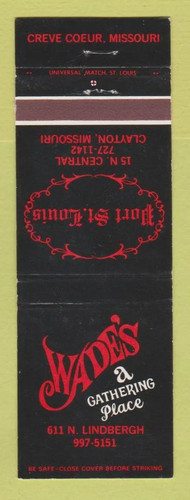 Matchbook cover wade - matchbook, port