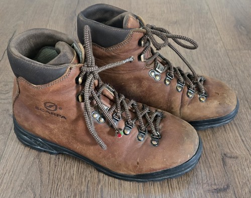 Vtg scarpa 60847 brown - scarpa,