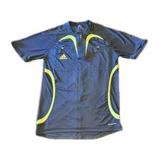 Adidas Referee Football Shirt Men's Size M front zip. Birthday Sport Gym Holiday