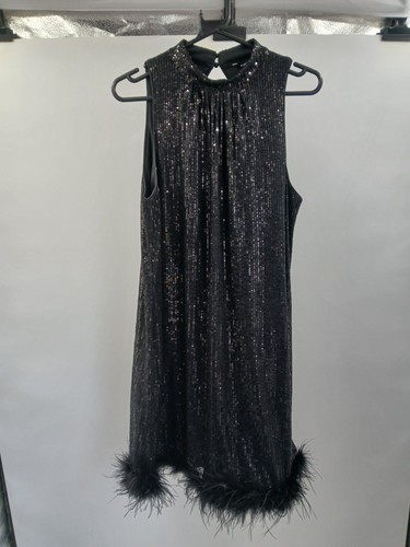 Roman black sequin sleeveless - roman,