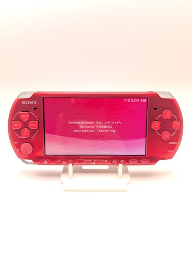 Psp 3000 radiant red 64gb - psp,