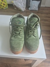 Mens Fila Suede Olive Green