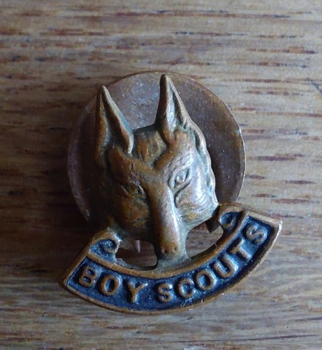 Vintage scout metal wolf - vintage,