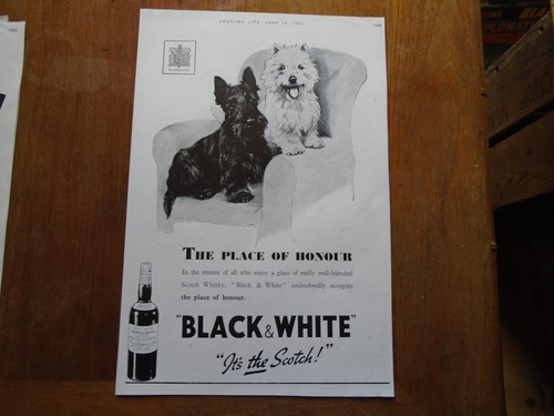 Vintage advert black - black, &