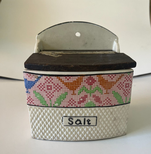 Antique hanging ceramic salt - ,