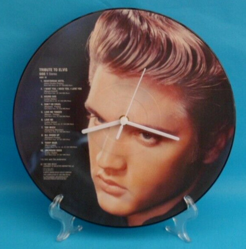 Elvis presley clock - presley, upcycled