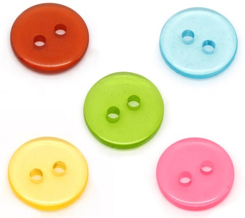 11mm buttons hole round - buttons,
