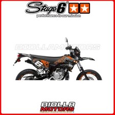 S6-058801/BK STAGE6 GRAPHICS ORANGE / BLACK MBK X-LIMIT ENDURO 50CC (FROM '03) 