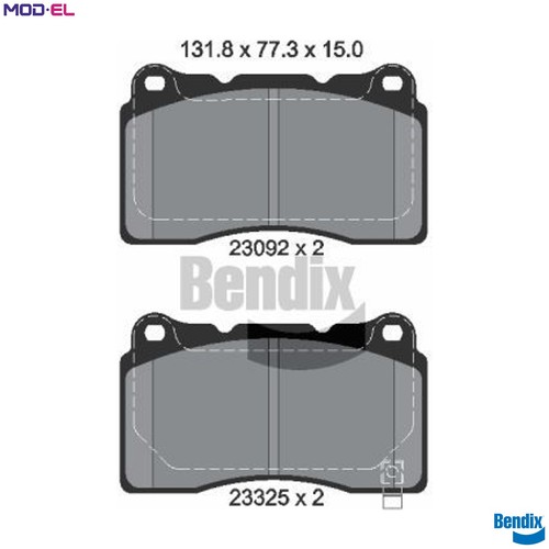 Brake pad set disc - brake,