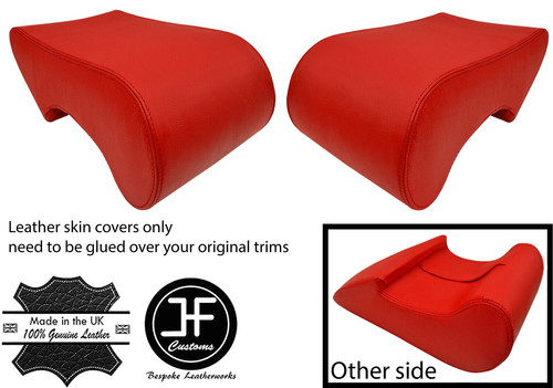 Red top grain leather - leather, 2x