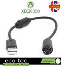 Black Wired Controller Breakaway to PC USB Port Adapter Converter for Xbox 360