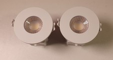 2 Pack FEIT LED Fire-Rated Ceiling Downlights with 3 Colour Temp Down Lights