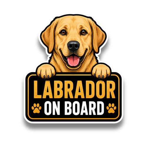 Cute labrador dog board - cute, on