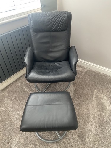 Black leather ikea - leather, malung